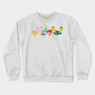 Watercolor Trees Crewneck Sweatshirt